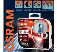 2x OSRAM H4 Night Breaker Laser (Next Generation) +150% Car Headlight Bulbs 472