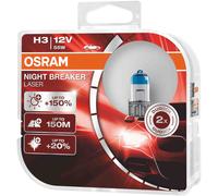OSRAM Night Breaker Laser +150% H3 Car Headlight Bulbs x2