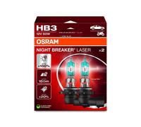 OSRAM Night Breaker Laser +150% Light HB3 Headlight Bulbs (Twin) [9005NL-2HB]