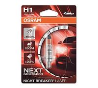 OSRAM NIGHT BREAKER LASER H1, +150% more brightness, halogen headlight lamp, 64150NL-01B, 12V, blister (1 lamp)