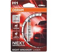 Osram Night Breaker Laser H1 Light 12V 55W - 1U For Motorcycle Parts