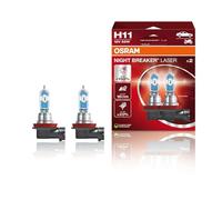 OSRAM NIGHT BREAKER LASER H11, +150% more brightness, halogen headlight lamp, 64211NL-HCB, 12V, duo box (2 lamps)