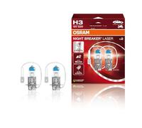 OSRAM Night Breaker Laser +150% H3 Car Headlight Bulbs x2
