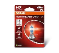 OSRAM NIGHT BREAKER LASER H7, 150% more brightness, halogen headlight lamp, 64210NL-1BL, 12V, blister (1 lamp)