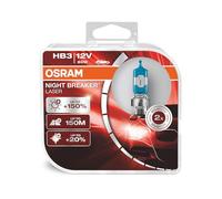 OSRAM NIGHT BREAKER LASER HB3, +150% more brightness, halogen headlight lamp, 9005NL-HCB, 12V, duo box (2 lamps)