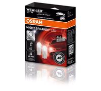 Osram Night Breaker LED bulbs - W5W-T10-12V - set of 2 pieces, White