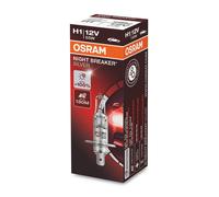 OSRAM NIGHT BREAKER SILVER H1, +100 percent more brightness, halogen headlamp, 6