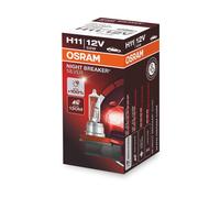 Osram NIGHT BREAKER SILVER H11, +100% more brightness, halogen headlamp, 64211NB
