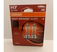 OSRAM Night Breaker Silver +100% H7 Car Headlight Bulbs (Twin) 64210NBS-2HB