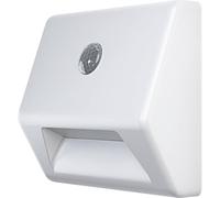 Osram NIGHTLUX Stair Night Light, White, Motion Sensor, IP54, Battery Operated, 4000K Cool White, Ideal for Stairs and Flexible Mounting Options