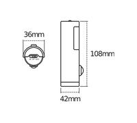Osram Torch LED Night Light with Motion Sensor, White, 2-in-1 Torch Function, Light Sensor, Battery Operated, IP54 Splashproof