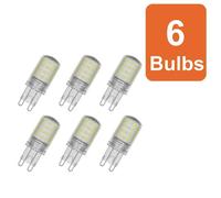 Osram Non-Dimmable Led Pin Lamp Light Bulb G9 Base 4000K 40W Cool White 6 Pack