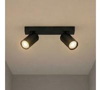 OSRAM OCTAGON ceiling spotlight, black, 2-bulb, GU10 dimmable 927