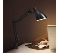 OSRAM Office Line Desk Pear Clip lamp, black, E27
