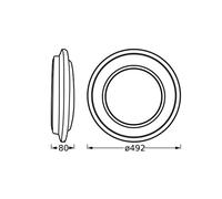OSRAM ORBIS BERLIN LED ceiling lamp, black, Ø 49 cm, metal