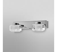 OSRAM OR LAME LED wall light, chrome, 2-bulb, CCT, IP44
