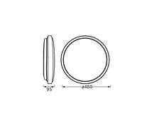 OSRAM ORBIS LONDON LED ceiling light, white, Ø 48 cm, metal