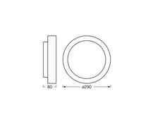 OSRAM ORBIS MADRID ceiling lamp, nickel, Ø 29 cm, metal/glass