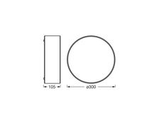 OSRAM ORBIS PARIS ceiling light, brown, Ø 30 cm, textile, E27