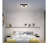 OSRAM ORBIS PIANA LED ceiling lamp, black, 49x49 cm, ClickDim