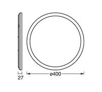 OSRAM ORBIS ULTRA SLIM LED ceiling lamp, white, Ø 40 cm, dimmable