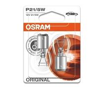 2 X Genuine Original Osram 380 12W P21/5W Stop Tail Brake Light Car Bulbs Bay15D