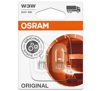 OSRAM Original 12V W3W halogen auxiliary lights 2841-02B in double blister
