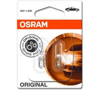 Osram Original 286 12V 1.2W Auxiliary Mini Wedge Light Bulbs Interior Twin Pack