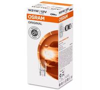 Osram 7505 Original Lamps with Glass Wedge Bases, 12 V, 21 W, Set of 10