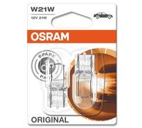 OSRAM Original Equipment quality W21W-582/382W bulbs in a twin blister pack