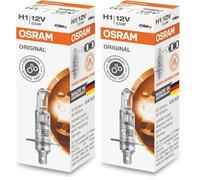 OSRAM ORIGINAL H1, halogen-headlamp bulb, 64150, 12V, folding carton box (1 piece), Orange (Pack of 2)