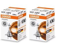 OSRAM ORIGINAL H7, halogen-headlamp bulb, 64210, 12V, folding carton box (1 piece) (Pack of 2)