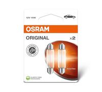 OSRAM ORIGINAL LINE 12V, Festoon, Signal lamp, 6411-2BL, double blister, 2 lamps, white