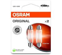 OSRAM ORIGINAL LINE 12V, Festoon, Signal lamp, 6411-2BL, double blister, 2 lamps, white