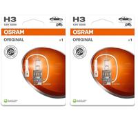 OSRAM ORIGINAL LINE 12V, H3, halogen headlight lamp, Single Blister (1 lamp) (Pack of 2)