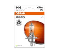 OSRAM ORIGINAL LINE 12V, H4, halogen headlight lamp, Single Blister (1 lamp), white