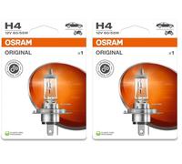 OSRAM ORIGINAL LINE 12V, H4, halogen headlight lamp, Single Blister (1 lamp) (Pack of 2)