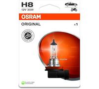 OSRAM ORIGINAL LINE 12V, H8, halogen headlight lamp, Single Blister (1 lamp)