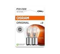 OSRAM ORIGINAL LINE 12V, P21/5W, signal lamp, Metal Base, Double Blister, (2 lamps)