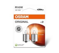OSRAM ORIGINAL LINE 12V, R10W, signal lamp, Metal Base, Double Blister, (2 lamps)
