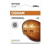 OSRAM ORIGINAL LINE 12V, WY5W, signal lamp, Glass Wedge Base, Double Blister (2 lamps)