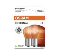 Osram 581 12V Py21W Original Amber Bayonet Bulbs Bau15S Indicator Twin Blister
