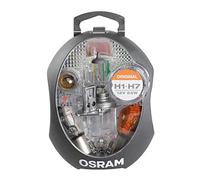 OSRAM ORIGINAL spare lamp box H1/H7, halogen headlamps and signal lamps, 12V passenger car, CLK H1/H7, complete spare lamp set (1 unit)