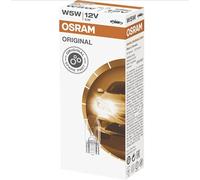 OSRAM ORIGINAL W5W halogen, position and number plate light, 2825, 12V, folding carton box (Pack of 10)