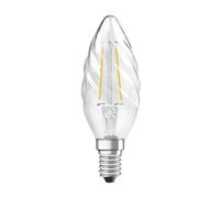 OSRAM Pack of 10 x LED lamp | Base: E14 | Warm White | 2700 K | 4 W | Replacement for 40W | Clear | LED Retrofit Classic BA