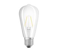 OSRAM Pack of 10 x LED lamp | Base: E27 | Warm White | 2700 K | 4 W | replacement for 35W | LED Retrofit CLASSIC A Mirror