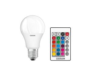 OSRAM Pack of 4 x LED lamp | Base: E27 | Warm White | 2700 K | 9 W | Replacement for 60W | Frosted | LED Star Motion Sensor Classic A