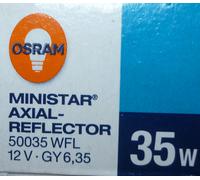New Rare Osram Ministar 50035 Axial Reflector 35W Halogen Lamp Reflector GY6.35 [EEK: G]