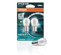 Osram 7507DC-02B PY21W 12V 21W BAU15s Diadem Chrome Indicator Bulbs