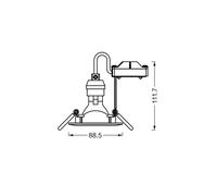 OSRAM recessed spotlight, Ø 9 cm, white, metal, GU10 LED, 2,700 K